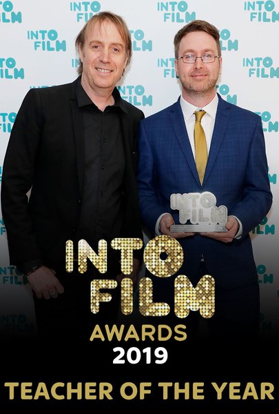 Into Film Awards 2019 of the Year: Rhys Roberts from Llanharan Primary in Wales won the Into Film Teacher of the Year award for his work using film in all areas of the curricu