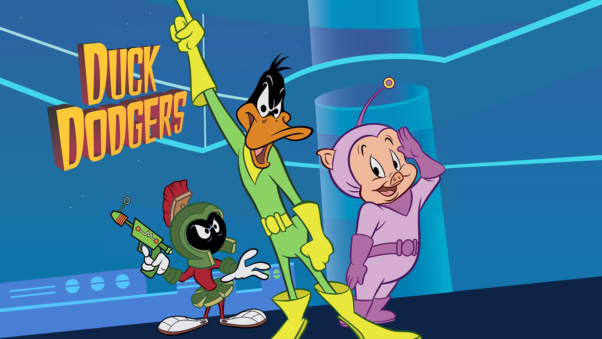 duck dodgers background